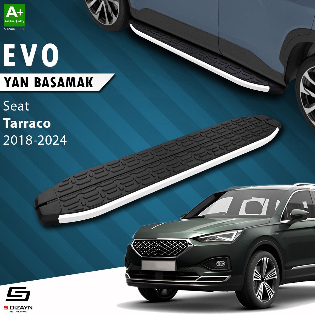 S-Dizayn Seat Tarraco Evo Aluminyum Yan Basamak 193 Cm 2018-2024 A+ Kalite