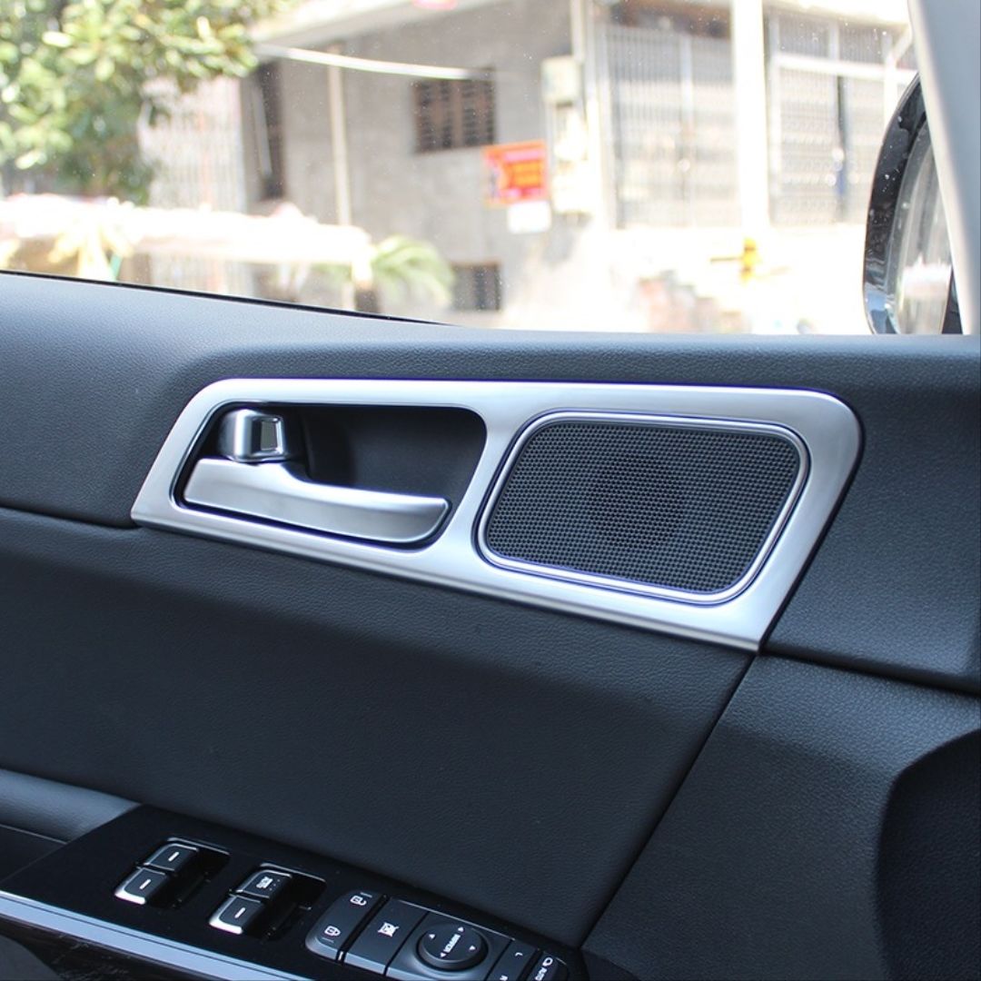 Kia Sportage Uyumlu 2016-2019 Kapı İç Kol Kaplama Silver