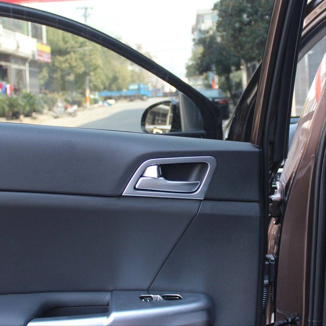 Kia Sportage Uyumlu 2016-2019 Kapı İç Kol Kaplama Silver