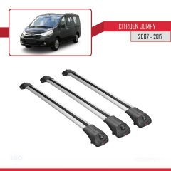Citroen Jumpy 2007-2017 Arası ile uyumlu ACE-1 Ara Atkı Tavan Barı GRİ 3 ADET BAR