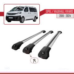 Opel / Vauxhall Vivaro 2019 ve Sonrası ile uyumlu ACE-1 Ara Atkı Tavan Barı GRİ 3 ADET BAR