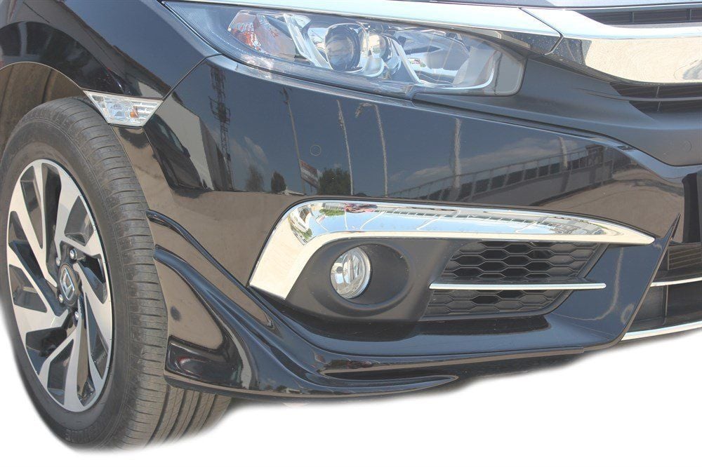 Honda Civic Uyumlu 10 Sis Farı Kaşı 2 Parça. P. Çelik 2016 Ve