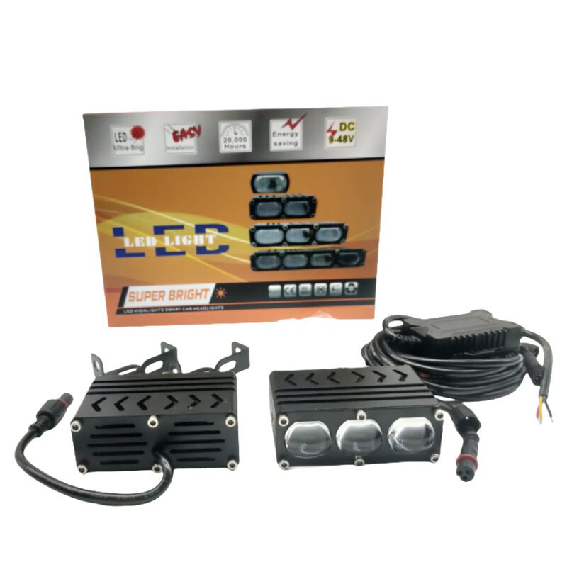 Offroad sis lambası 3 led beyaz 55w sarı 55w 12-80v /  LASS398