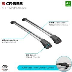 Nissan Pathfinder Uyumlu (R52) 2013-2020 Ace-1 Model Gri Ara Atkı A+ Kalite Parça