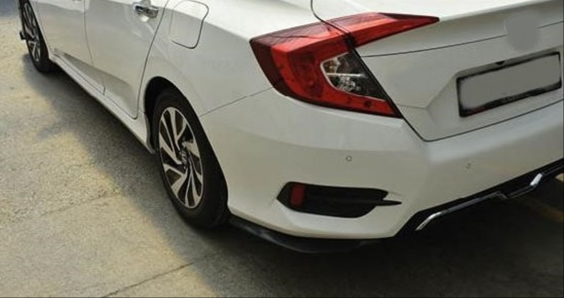 Honda Civic Uyumlu Fc5 2016-2021 Arka Tampon Alt Eki (Dizayn A)