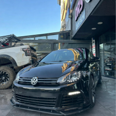 Vw Uyumlu Golf 6 2009-2012 3 Parça Siyah Ön Lip