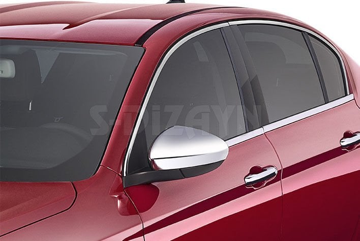 S-Dizayn Fiat Egea SD Krom Cam Üst Çıtası 4 Prç. 2015 Üzeri (Mat Krom) A+ Kalite