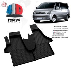 VW Transporter T5 4D Araca Özel Havuzlu Kauçuk Paspas 2003-2015