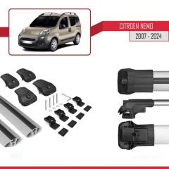 Citroen Nemo 2007 ve Sonrası ile uyumlu ACE-1 Ara Atkı Tavan Barı GRİ