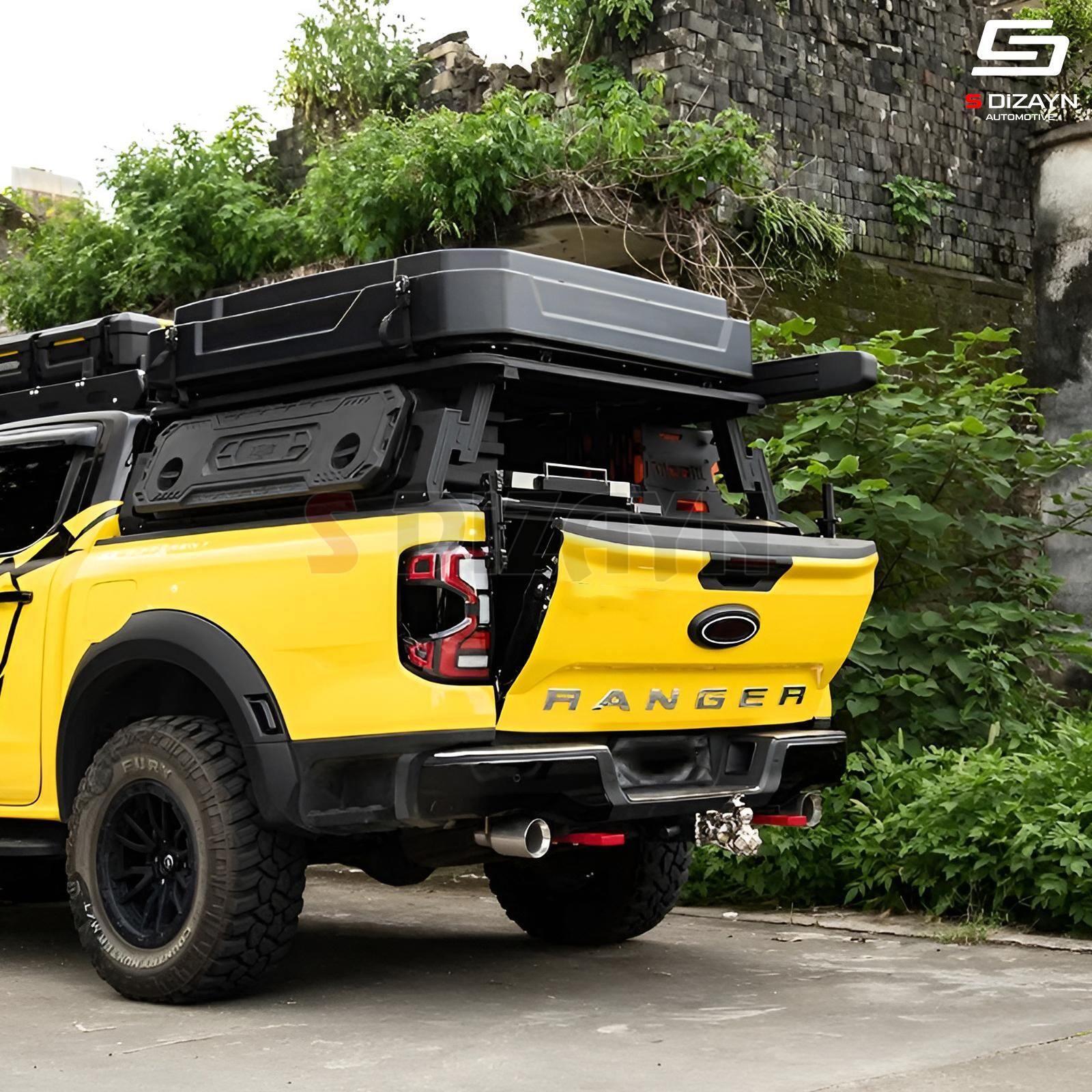 S-Dizayn Ford Ranger 4 Bagaj Kapağı Amortisörü 2 Prç. 2023 Üzeri A+ Kalite