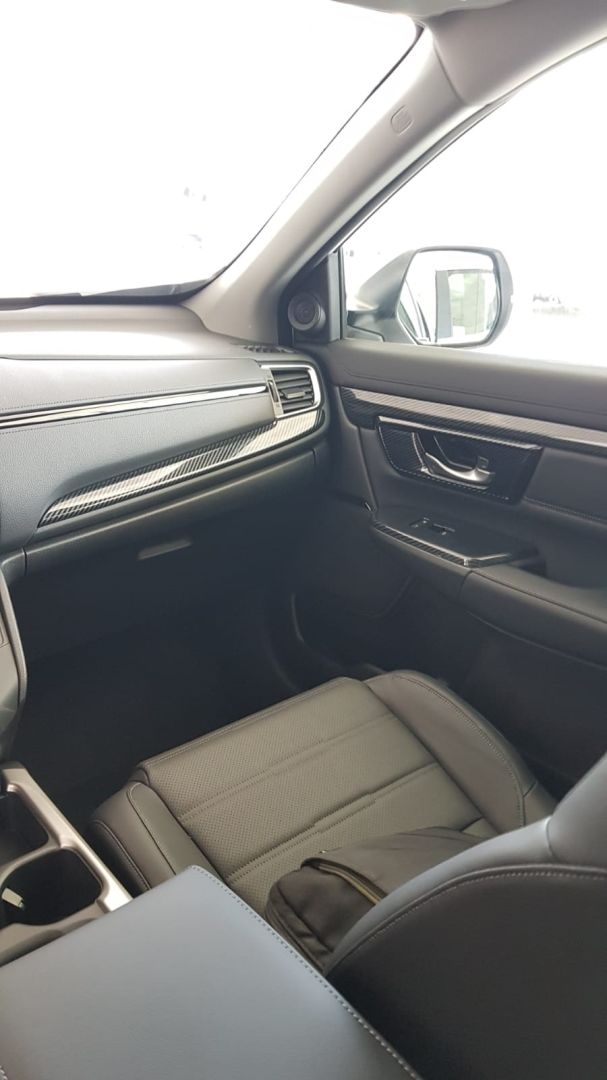 Honda Cr-V Uyumlu 2017+ Karbon Göğüslük Kaplama 2 Parça