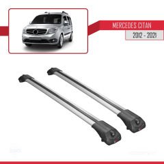 Mercedes Citan 2012-2021 (W415) ile uyumlu ACE-1 Ara Atkı Tavan Barı GRİ