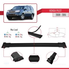 Honda Pilot 2009-2015 Arası ile uyumlu FLY Model Ara Atkı Tavan Barı SİYAH 3 ADET BAR