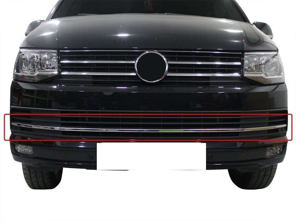 Volkswagen Caravelle Uyumlu T6 Ön Tampon Çıtası 3 Parça 2015 Ve Sonrası
