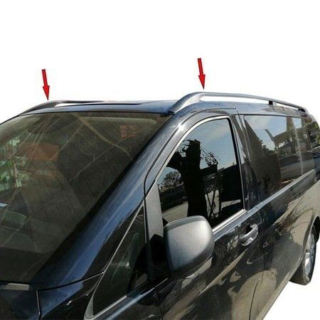 Mercedes Vito Uyumlu Tavan Çıtası 2004 - ABS Krom Siyah - Uzun - Orta - Kısa
