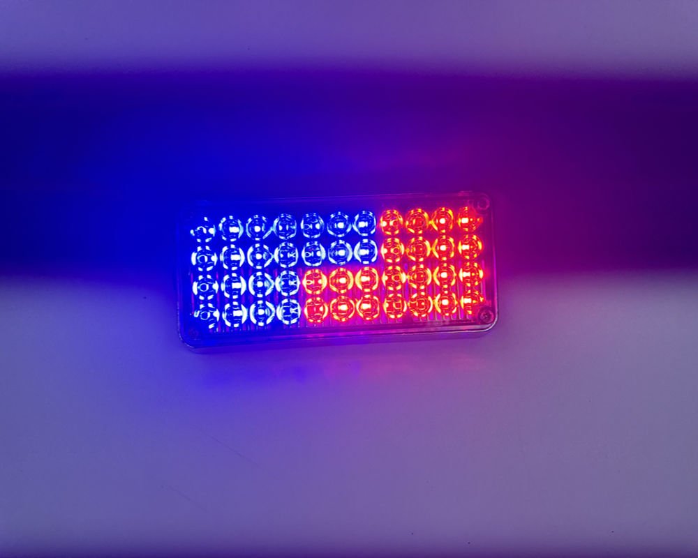 Tepe çakar lamba 44led  kırmızı-mavi kumandalı / LAPA119