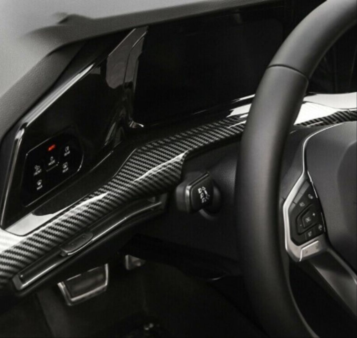 Volkswagen Golf Uyumlu 8 Göğüslük Kaplama Karbon