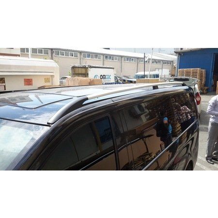 Mercedes Vito Uyumlu Tavan Çıtası 2004 - ABS Krom Gri - Uzun Şase