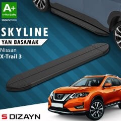 S-Dizayn Nissan X-Trail T32 Skyline Siyah Yan Basamak 183 Cm 2014-2022 A+ Kalite