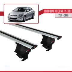 Hyundai Accent IV (RB) Sedan 2011-2018 Arası ile uyumlu ACE-4 Ara Atkı Tavan Barı GRİ