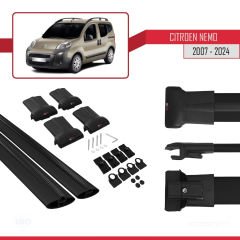 Citroen Nemo 2007 ve Sonrası ile Uyumlu FLY Model Ara Atkı Tavan Barı SİYAH