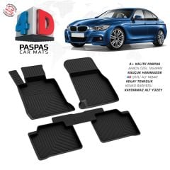 Bmw 3 Serisi F30 4D Araca Özel Havuzlu Kauçuk Paspas 2011 ve Üzeri