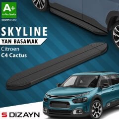 S-Dizayn Citroen C4 Cactus Skyline Siyah Yan Basamak 183 Cm 2014 Üzeri A+ Kalite