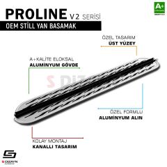 S-Dizayn SWM G03F OEM Still Pro V2 Aluminyum Yan Basamak 183 Cm 2023 Üzeri A+ Kalite
