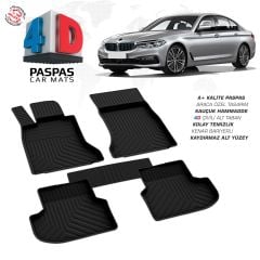 Bmw 5 Serisi G30 4D Araca Özel Havuzlu Kauçuk Paspas 2017 Üzeri