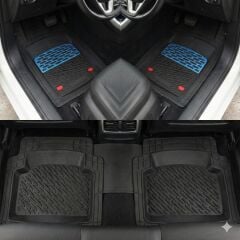 Safir Opel Uyumlu Vectra Havuzlu Universal Paspas Krom Mavi Parça