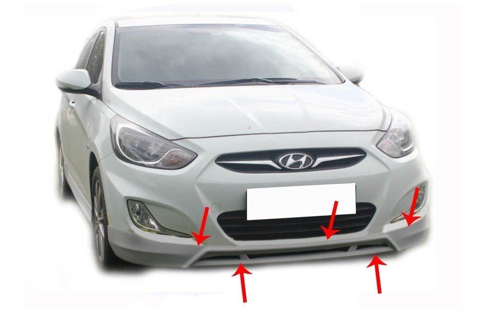 Hyundai Accent Uyumlu Blue Rb Ön Tampon Altı Fiber 2011 Ve Sonrası