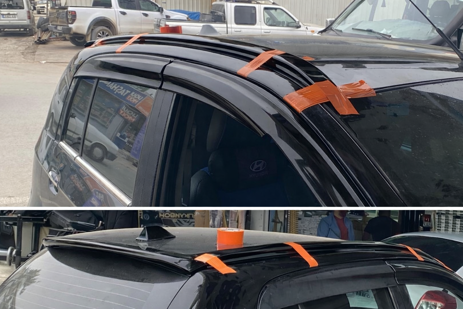 Hyundai Getz 2002-2011 Tavan Çıtası Parlak Siyah