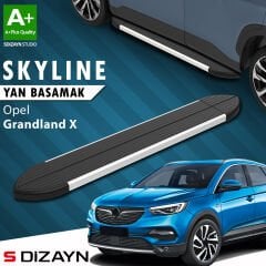 S-Dizayn Opel Grandland X Skyline Aluminyum Yan Basamak 183 Cm 2017-2024 A+ Kalite