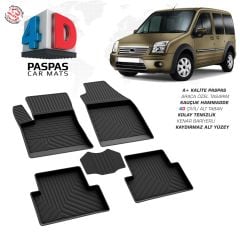 Ford Connect 4D Araca Özel Havuzlu Kauçuk Paspas 2002-2014