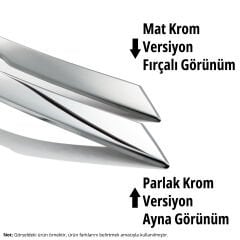 S-Dizayn Fiat Egea HB Krom Cam Çerçevesi 8 Prç. 2015 Üzeri (Mat Krom) A+ Kalite