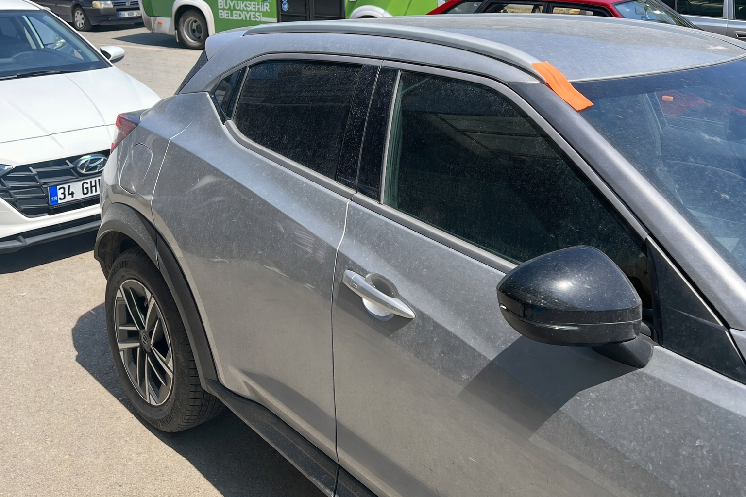 Nissan Juke 2018-2024 Tavan Çıtası Gümüş Gri