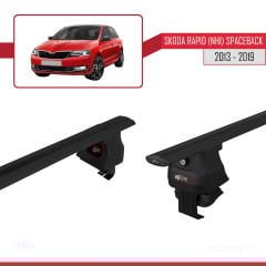Skoda Rapid (NH1) Spaceback 2013-2019 Arası ile uyumlu ACE-4 Ara Atkı Tavan Barı SİYAH