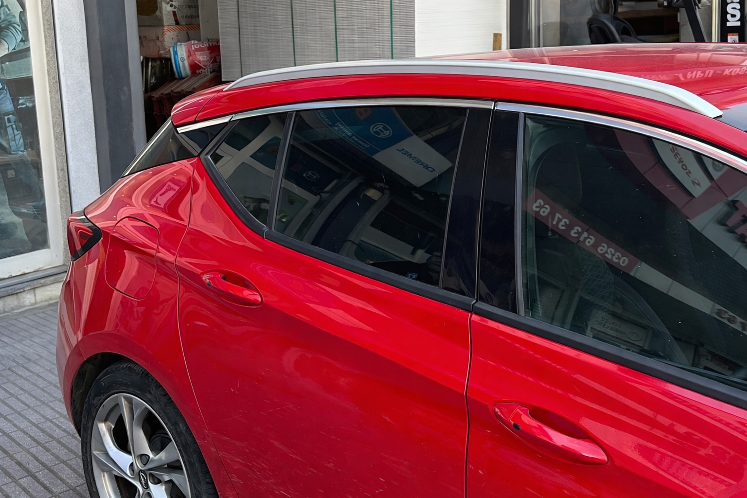 Opel Astra K 2015-2022 Tavan Çıtası Gümüş Gri