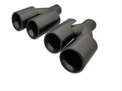 Bmw M-Performance Uyumlu Yuvarlak Egzoz Ucu Seti Siyah