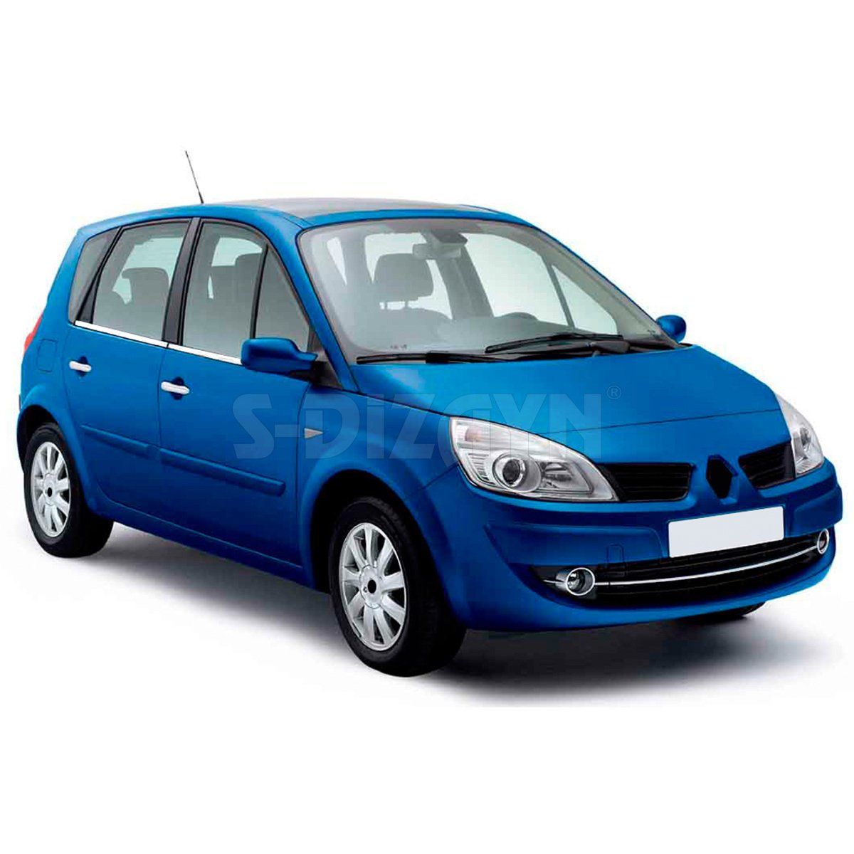 Renault Scenic Uyumlu 2 Krom Cam Çıtası 4 Parça 2003-2009
