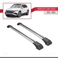 Mercedes EQB (X243) 2021 ve Sonrası ile uyumlu ACE-1 Ara Atkı Tavan Barı GRİ