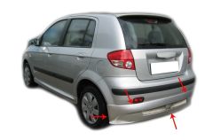 Hyundai Getz Uyumlu Arka Tampon Altı Telli Fiber 2002-2011