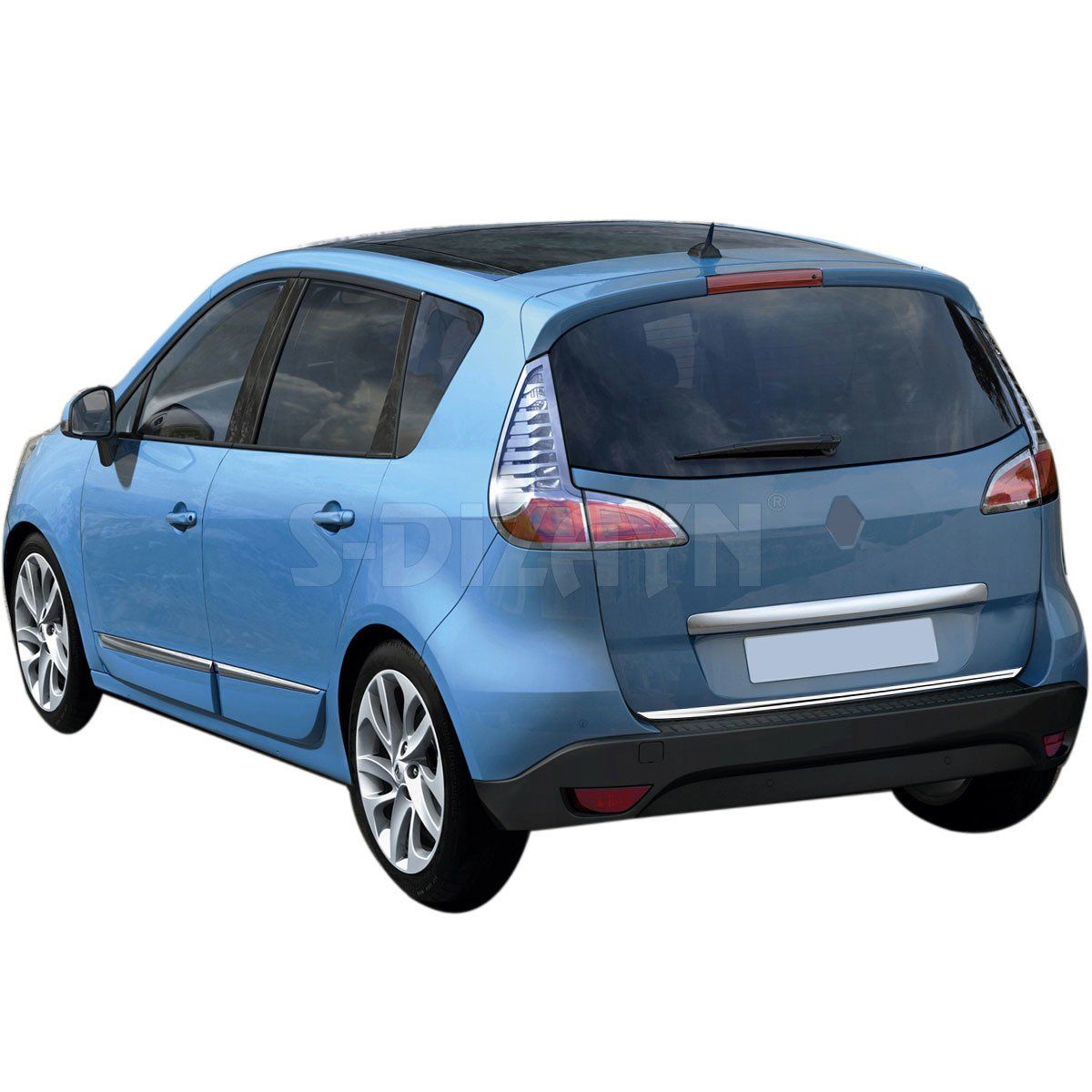 Renault Scenic Uyumlu 3 Krom Bagaj Alt Çıtası 2009 Üzeri