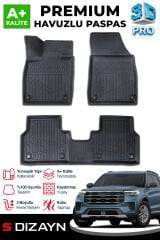 S-Dizayn Ford Explorer 3D Pro Havuzlu Paspas 2025 Üzeri A+ Kalite