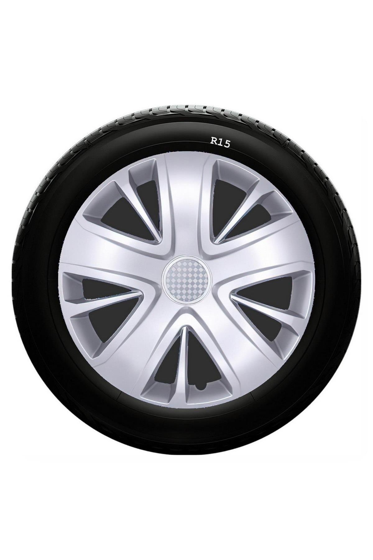 Chevrolet Uyumlu 15 Inc Kırılmaz SKS Jant Kapağı 1 Takım 4 Adet No:341