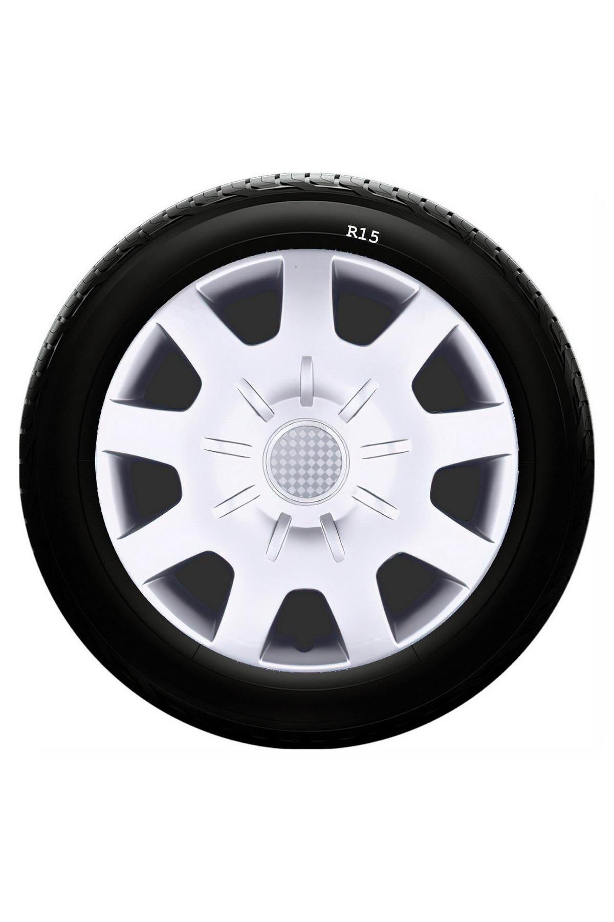 Nissan Uyumlu 15 Inc Kırılmaz SKS Jant Kapağı 1 Takım 4 Adet No:314