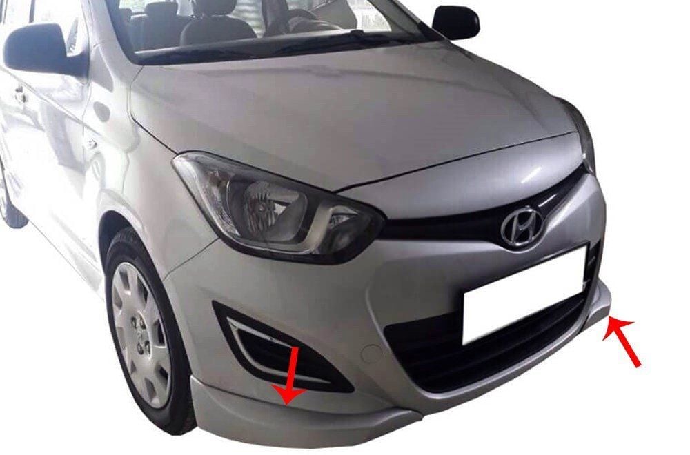 Hyundai İ20 Uyumlu Ön Tampon Altı 2 Parça Fiber 2009-2014