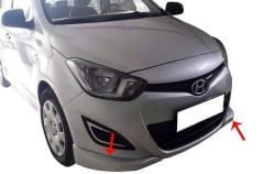 Hyundai İ20 Uyumlu Ön Tampon Altı 2 Parça Fiber 2009-2014
