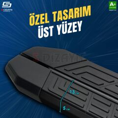S-Dizayn Renault Duster 3 NewLine Siyah Yan Basamak 183 Cm 2024 Üzeri A+ Kalite
