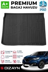 S-Dizayn Renault Kadjar 3D Pro Bagaj Havuzu 2015 Üzeri A+ Kalite